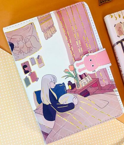 مجلة Kawaii، مجلة Kawaii للفتيات، دفتر يوميات لطيف، دفتر يوميات Kawaii، 5 × 7 بوصة، 13 × 18 سم، 256 صفحة، غطاء جلد ناعم من البولي يوريثان، ورق عالي الجودة، بعد المدرسة 3 in Kuwait