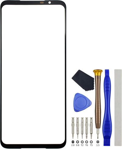 External Glass Replacement Screen for Asus ROG Phone 5 Ultimate ROG Phone 5 Pro ZS673KS ROG Phone 5s ZS676KS ROG Phone 5s Pro with disassembly Tools in Saudi Arabia