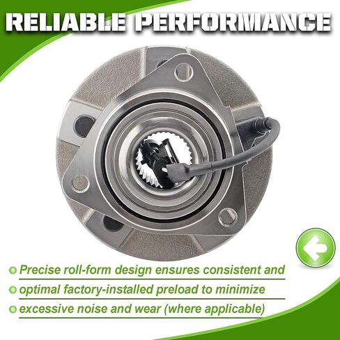513189 Front Wheel Bearing Hub Assembly for 2005-2006 Chevy Equinox, 2006 Pontiac Torrent, 2002-2007 Saturn Vue 5 Lug W/ABS in Kuwait