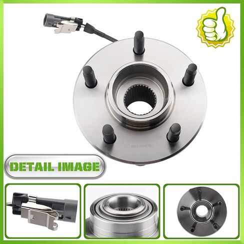 513189 Front Wheel Bearing Hub Assembly for 2005-2006 Chevy Equinox, 2006 Pontiac Torrent, 2002-2007 Saturn Vue 5 Lug W/ABS in Kuwait