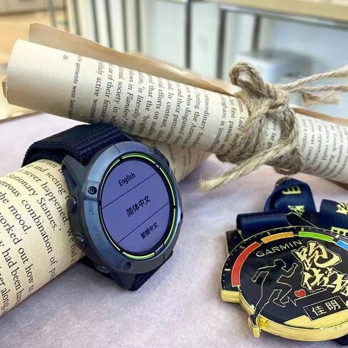 متوافق تمامًا مع سوار ساعة Garmin، سوار ساعة من النايلون المنسوج 22 مم لـ Fenix ​​7 / Fenix ​​6/6 Pro/Fenix ​​5/5 Plus/Forerunner 935/945/Instinct، إصدار Sapphire، Quatix 6/5، Approach S62/S60 الساعات الذكية in Saudi Arabia