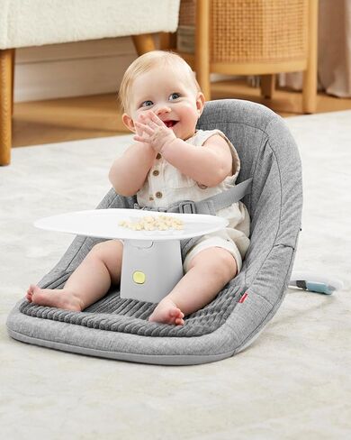 Skip Hop Baby Ergonomic Activity Floor Seat for Upright Sitting, Silver Lining Cloud, Gray in Saudi Arabia