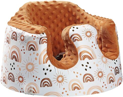Seat Cover Compatible with Bumbo Seat and Nuby Seat, Baby Floor Seat Cover for Boys and Girls, Removable Breathable Seat Cover, New Designed, Anti-Slip(Cover Only)(Rainbow) in Saudi Arabia