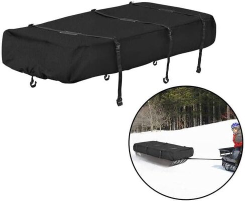 غطاء سفر لزلاجات صيد الأسماك على الجليد - غطاء نقل لمأوى الجليد من قماش أكسفورد 600D مع أشرطة - غطاء نقل لحماية مأوى صيد الأسماك على الجليد من الثلج والجليد لإطالة عمر المعدات in Kuwait