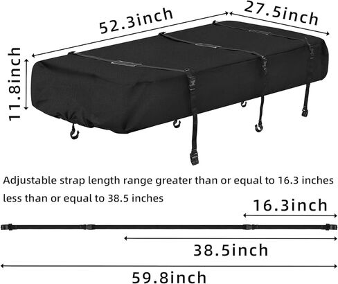 غطاء سفر لزلاجات صيد الأسماك على الجليد - غطاء نقل لمأوى الجليد من قماش أكسفورد 600D مع أشرطة - غطاء نقل لحماية مأوى صيد الأسماك على الجليد من الثلج والجليد لإطالة عمر المعدات in Kuwait