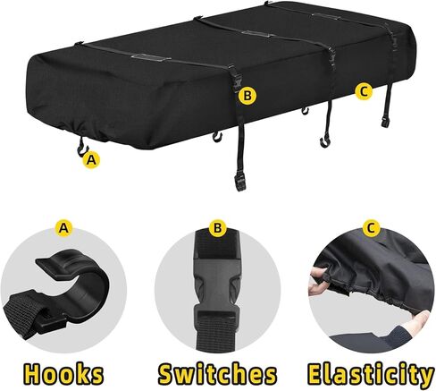 غطاء سفر لزلاجات صيد الأسماك على الجليد - غطاء نقل لمأوى الجليد من قماش أكسفورد 600D مع أشرطة - غطاء نقل لحماية مأوى صيد الأسماك على الجليد من الثلج والجليد لإطالة عمر المعدات in Kuwait