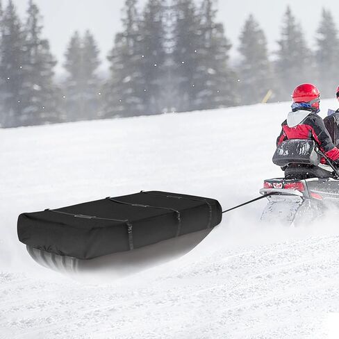 غطاء سفر لزلاجات صيد الأسماك على الجليد - غطاء نقل لمأوى الجليد من قماش أكسفورد 600D مع أشرطة - غطاء نقل لحماية مأوى صيد الأسماك على الجليد من الثلج والجليد لإطالة عمر المعدات in Kuwait