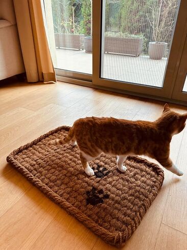 AgnesGP Handcrafted Coco Coir Cat Bed - 30x18x1.6" Organic, Comfortable, Durable Oasis for Cats - Premium Quality, Stylish Design, and Eco-Friendly Haven. in Saudi Arabia