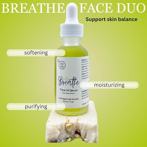 Receive Face Duo: Clean, Vegan, Cold-Pressed Rejuvenating Facial Bar & Serum with Rosehip, Geranium and Somali Myrrh is firming, regenerating, collagen-boosting, blemish-fading, emollient in Saudi Arabia