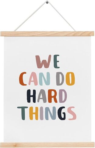 Better Late Than Ugly Wall Hanging Art, Girl Room Decor, Trendy Wall Art, Bedroom Decor, Funny Poster, Pink Retro Vintage Poster, Wooden Hanger in Kuwait