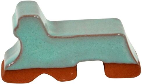 أقدام وعاء سيراميك 3 عبوات - طلاء نحاسي - صنع في الولايات المتحدة الأمريكية - أوعية زهور سيراميك مزجج - صناعة يدوية - طين حجري - مقاوم للصقيع - مصنوع للمزارعين - بطول 3 بوصات × 1.5 بوصة - موصى به للأواني مقاس 14 بوصة - 20 بوصة in Kuwait