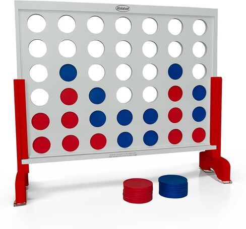 4 in a Row Connect Games | Outdoor Board Game | Giant Family Fun Lawn & Yard Games | Tabletop Outside Game for Adults & Kids | Family Gatherings,Backyard,Carnival (Large - 4 in a Row) in Saudi Arabia