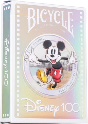 BIcycle Disney Limited Edition 100 Year Anniversary Playing Cards - Holographic Foil - Features 20+ Iconic Disney Characters in Saudi Arabia