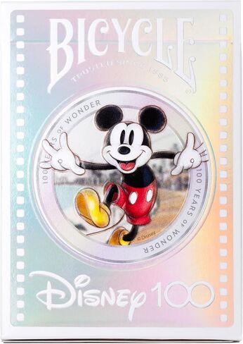 BIcycle Disney Limited Edition 100 Year Anniversary Playing Cards - Holographic Foil - Features 20+ Iconic Disney Characters in Saudi Arabia