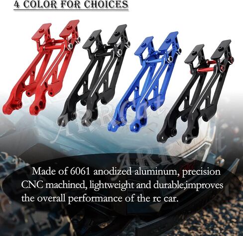 Aluminum Wing Mount Upgrades Part for 1/8 Arrma Typhon 6S BLX,Outcast 6S BLX,Kraton 6S BLX,Notorious 6S BLX,Talion 6S BLX,ARRCat Hops Up Upgrades Part,Replace AR320347 (Black Red) in Saudi Arabia
