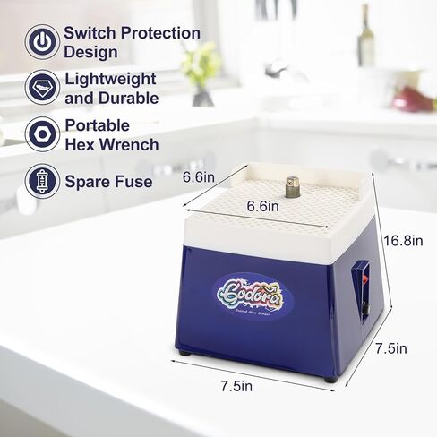 مطحنة الزجاج الملون، آلة مطحنة زجاجية صغيرة مع قطع مطحنة 5/8 بوصة و1 بوصة، طقم زجاج ملون وزيت قطع الزجاج، تستخدم على نطاق واسع لفنون معالجة الزجاج والديكور - من جودورا in Kuwait