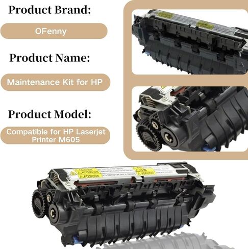 F2G76A (E6B67-67901، F2G76-67901) مجموعة صيانة المصهر المتوافقة مع HP Laserjet M604 / M605 / M606 (110V)، تتضمن قطعة واحدة من المصهر RM2-6308، وبكرة نقل وصينية 2-6 بكرات in Kuwait