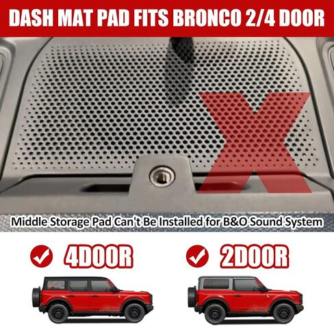 Bestview Dashboard Mat Pad for Phones Sunglasses Compatible with Ford Bronco 2/4 Door 2021 2022 2023, Anti-Slip Dash Covers Bronco Interior Accessories in Saudi Arabia