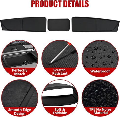 Bestview Dashboard Mat Pad for Phones Sunglasses Compatible with Ford Bronco 2/4 Door 2021 2022 2023, Anti-Slip Dash Covers Bronco Interior Accessories in Saudi Arabia