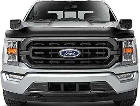 غطاء فتحة التهوية التلقائي [AVS] واقي غطاء محرك السيارة Bugflector | يناسب 2021 - 2024 فورد F - 150، عالي الجودة - دخاني | 23621 in Saudi Arabia