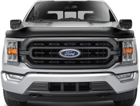 غطاء فتحة التهوية التلقائي [AVS] واقي غطاء محرك السيارة Bugflector | يناسب 2021 - 2024 فورد F - 150، عالي الجودة - دخاني | 23621 in Saudi Arabia