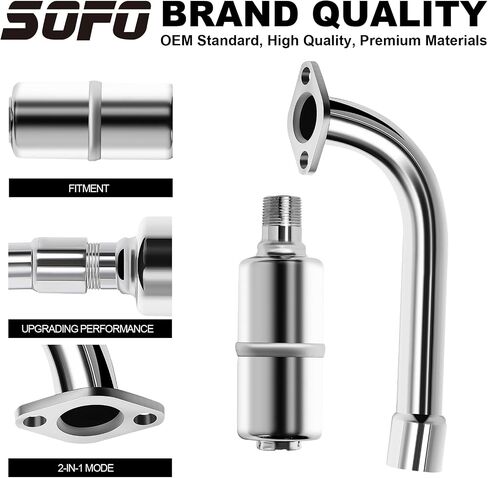 Exhaust Pipe Muffler Kit - For Predator 212 Exhaust 196cc for Coleman CT200u BT200x KT196 Predator 212 Performance Parts Go Kart Accessories ATV For Coleman Mini Bike Exhaust Pipe Motor Muffler in Saudi Arabia