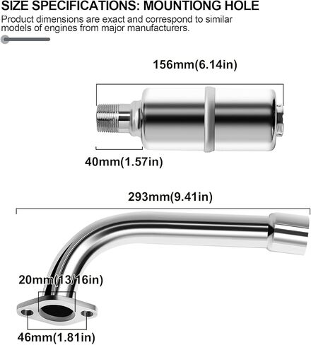 Exhaust Pipe Muffler Kit - For Predator 212 Exhaust 196cc for Coleman CT200u BT200x KT196 Predator 212 Performance Parts Go Kart Accessories ATV For Coleman Mini Bike Exhaust Pipe Motor Muffler in Saudi Arabia