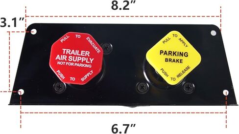 MV3 MV-3 ​​صمام التحكم في لوحة القيادة للشاحنة، وحدة فرامل انتظار المقطورة المتوافقة مع فولفو ويسترن ستار فورد فريتلاينر كينورث بيتربيلت استبدال بنديكس 800519 065186 107433 800529 in Kuwait