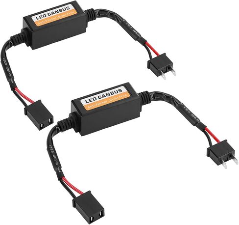 حزام مضاد للوميض، محول فك تشفير مقاوم للمصابيح الأمامية H7 LED في Canbus، قطعتان مضاد للوميض in Saudi Arabia