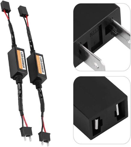 حزام مضاد للوميض، محول فك تشفير مقاوم للمصابيح الأمامية H7 LED في Canbus، قطعتان مضاد للوميض in Saudi Arabia