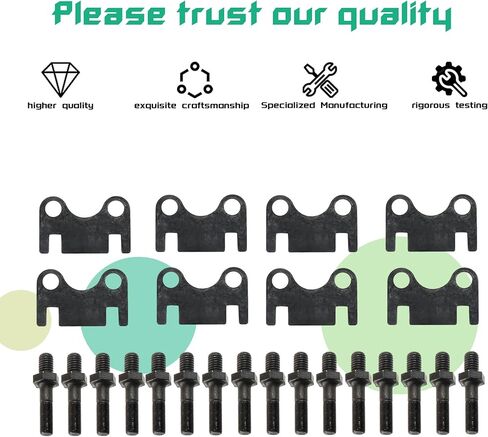 3/8 Rocker Arm Studs & Guide Plate Kit for SBC Small Block Chevy 262, 265, 267, 283, 302, 305, 307, 327, 350 And 400 V8 Engines in Kuwait