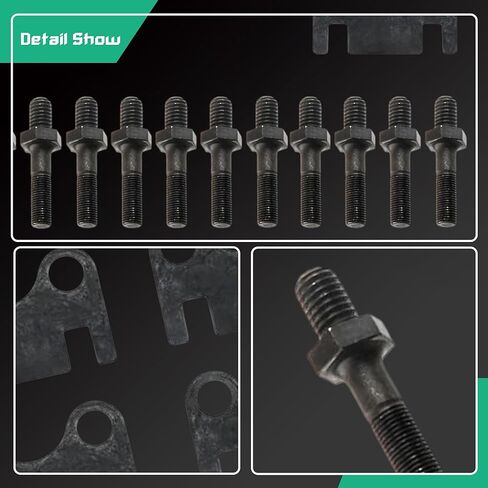 3/8 Rocker Arm Studs & Guide Plate Kit for SBC Small Block Chevy 262, 265, 267, 283, 302, 305, 307, 327, 350 And 400 V8 Engines in Kuwait