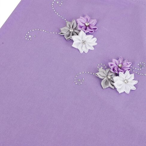 BXT Hijab for Girls 2-6Y, Cute Muslim Islamic Child One Piece Head Scarf with Flower in Saudi Arabia