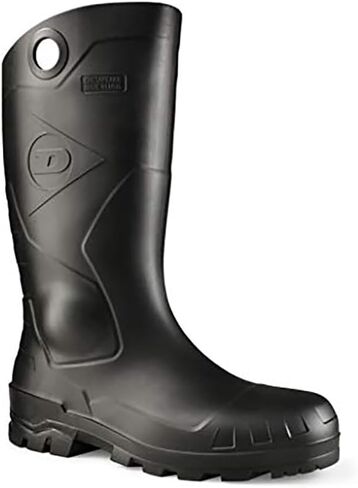 DUNLOP Protective Footwear, Chesapeake steel toe Black Amazon, 100% Waterproof PVC, Lightweight and Durable in Saudi Arabia