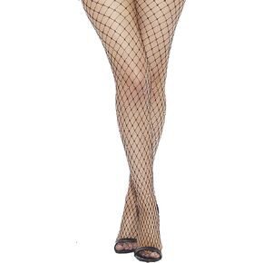 Fence Net Pantyhose with Rhinestones Black O/S in Saudi Arabia
