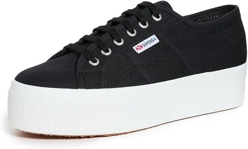 Superga Women's 2790 Platform Sneaker, Full Black, 7.5 in Saudi Arabia