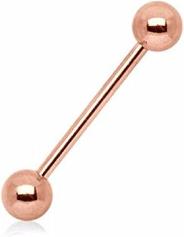 روز الذهب مطلي 316L Surgical Steel Wildklass Barbell in Kuwait