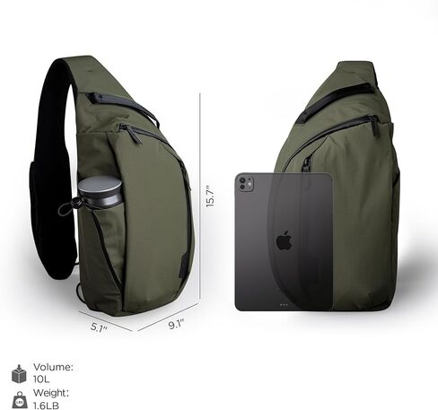 Alpaka Metro Crossbody و Zip Pouch Pro - 7.5L Crossbody Bag Men ، حقيبة الظهر حبال - تناسب الجهاز اللوحي مع ykk zipper - محفظة سحابية مع حظر RFID ، حامل بطاقة الهوية ، ykk sthippers multi tool slot in Saudi Arabia
