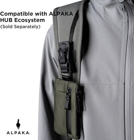 Alpaka Metro Crossbody و Zip Pouch Pro - 7.5L Crossbody Bag Men ، حقيبة الظهر حبال - تناسب الجهاز اللوحي مع ykk zipper - محفظة سحابية مع حظر RFID ، حامل بطاقة الهوية ، ykk sthippers multi tool slot in Saudi Arabia