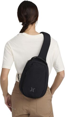 Hurley Crossbody Sling Bag, Black in Saudi Arabia