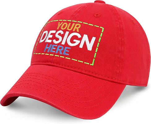 Custom Embroidered Hat Polo Style Unisex Adjustable Unstructured Cotton Cap Your Own Image Logo and Text in Saudi Arabia