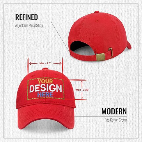 Custom Embroidered Hat Polo Style Unisex Adjustable Unstructured Cotton Cap Your Own Image Logo and Text in Saudi Arabia
