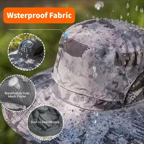 Solar Fan Hat for Men Women,UPF50+ Wide Brim Sun Hats with 2 Built-in Solar Powered Fans for Fishing Outdoor Activities in Saudi Arabia