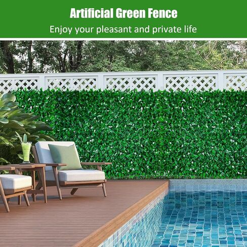 Artificial Green Fence for Instant Privacy and Comfort, Durable and Weather-Resistant Design for Your Outdoor Spaces, 10ft Tall by 3.3ft Wide in Saudi Arabia