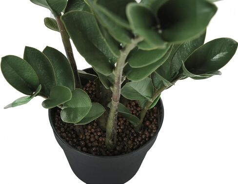 Enhance Indoor Décor with 29" Tall Artificial ZZ Tree, Adjustable Green Leaves in Black Pot in Saudi Arabia