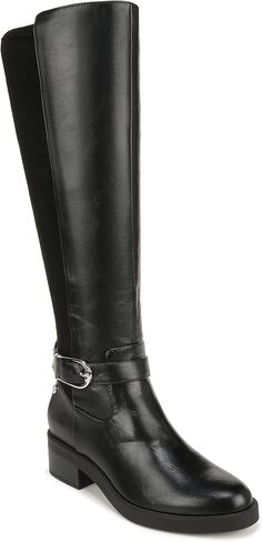 LifeStride Womens Brooks Knee High Riding Boots Beige Faux Leather 6.5 W in Saudi Arabia