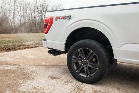3.0 IN Cat-Back (Multiple Options) 2021-22 Ford F-150 5.0L V8 (145.4" WB) Sport / Single Side / Black PVD in Saudi Arabia
