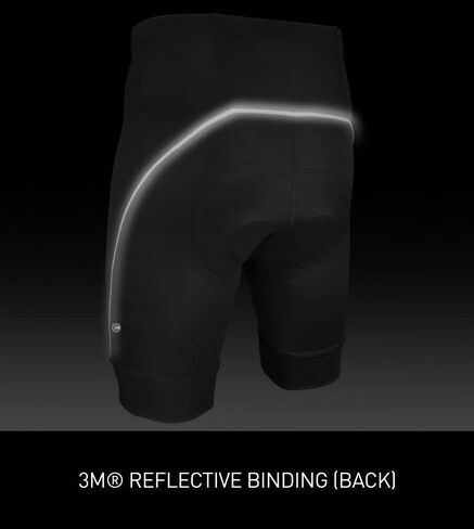 | Big Men's Clydesdale Bike Shorts | Extended Size Range | Wide Chamois Pad | Made in USA in Kuwait
