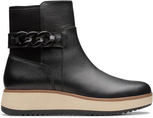 Clarks Women's Zylah Rose Ankle Boot, Black Suede, 7 in Saudi Arabia