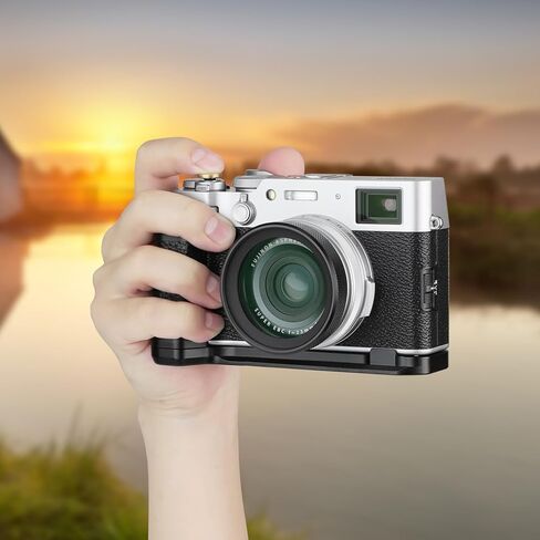 Haoge Handle Hand Grip for Fujifilm Fuji X100VI Camera L-Shape Grip HG-XVIB fit Arca Swiss Kirk RRS Quick Release Plate Camera Benro Bracket in Kuwait